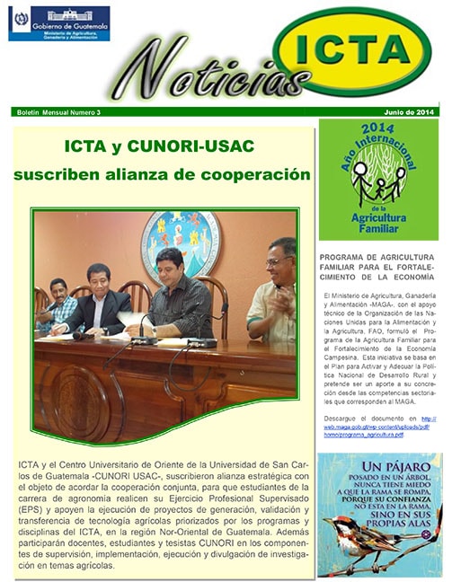 boletin ICTA junio 2014